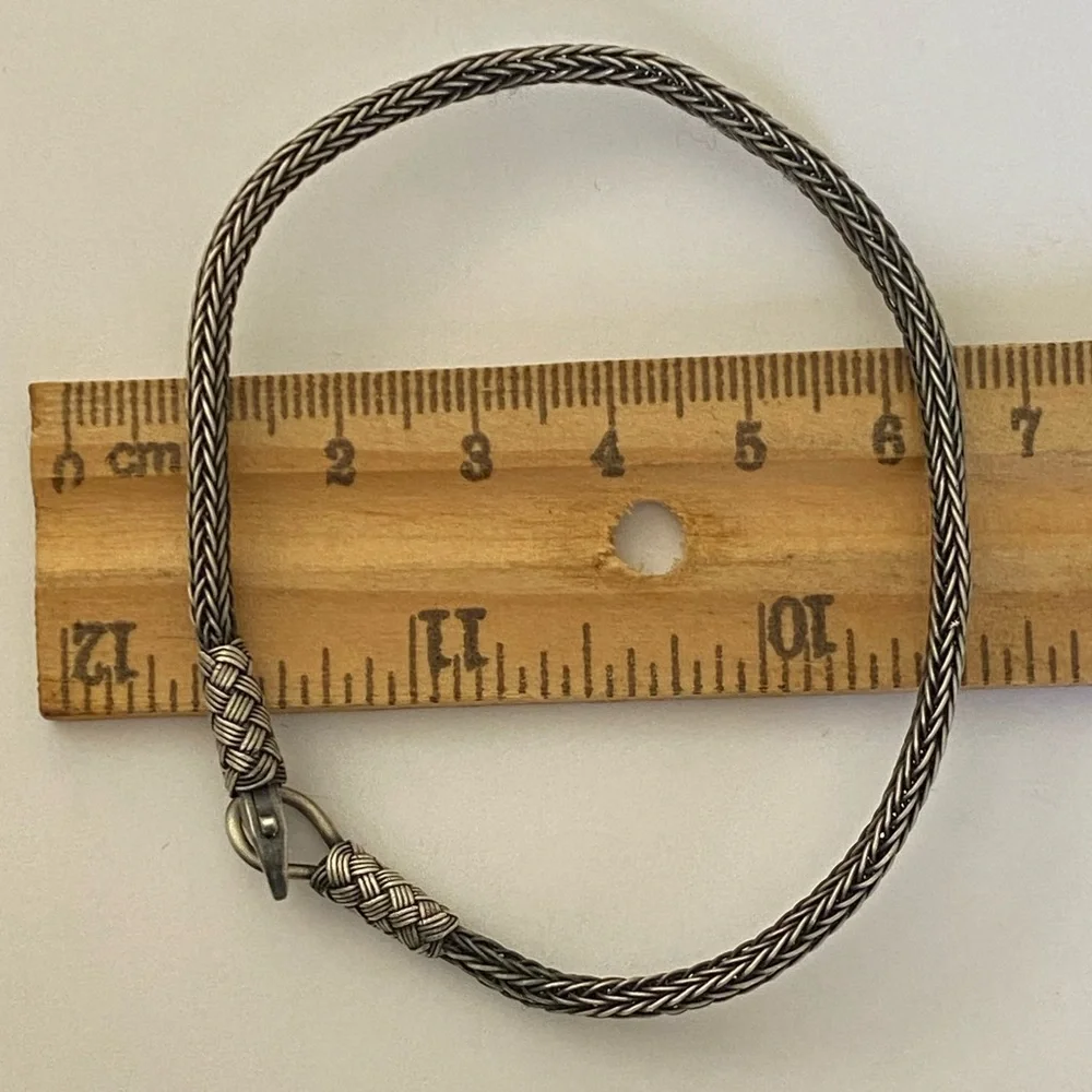 Unisex 925 silver 3mm thick chain bracelet 8.25 inches